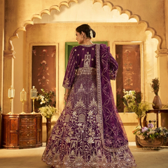 Firozi Contemporary Ethnic Embroidered Satin Lehenga