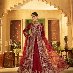 Firozi Contemporary Ethnic Embroidered Satin Lehenga