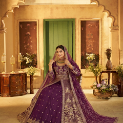 Firozi Contemporary Ethnic Embroidered Satin Lehenga